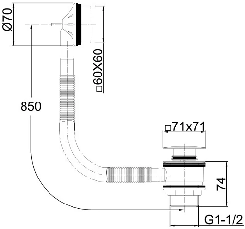 Слив-перелив Allen Brau Infinity 5.21028-31 Слив-перелив Allen Brau Infinity 5.21028-31