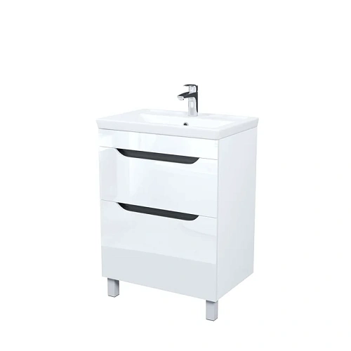 Тумба с раковиной IDDIS Ray RAY60WFi95K напольная, 60 см, белый Тумба с раковиной IDDIS Ray RAY60WFi95K напольная, 60 см, белый