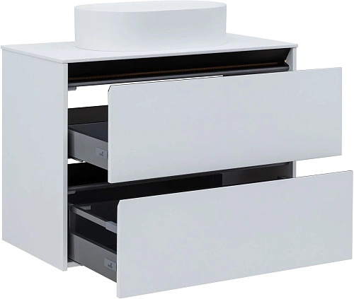 Тумба под раковину Allen Brau Activity 90 1.34005.WM белый матовый/черный брашированный Тумба под раковину Allen Brau Activity 90 1.34005.WM белый матовый/черный брашированный