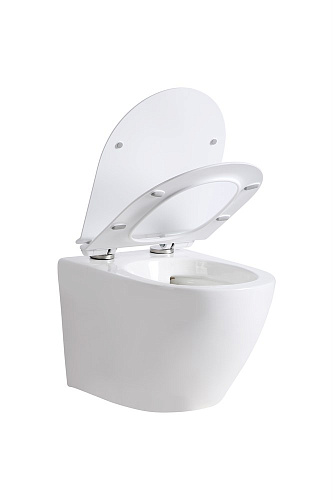 Унитаз подвесной Orange C07-100w безободковый, сиденье с микролифтом Унитаз подвесной Orange C07-100w безободковый, сиденье с микролифтом