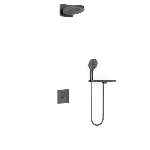 Душевая система Vincea Inspire VSFW-3I21MT1RGM встраиваемый, термостат, вороненая сталь Душевая система Vincea Inspire VSFW-3I21MT1RGM встраиваемый, термостат, вороненая сталь