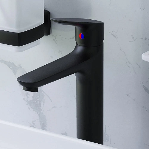 Смеситель для раковины Damixa Origin Bit 770250300 высокий, черный Смеситель для раковины Damixa Origin Bit 770250300 высокий, черный