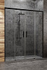 Картинка анонса товара «душевая дверь radaway idea black dwd 140 черный/прозрачное 1400x2005 387124-54-01»