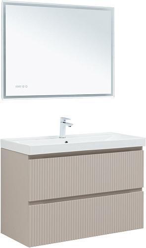 Тумба под раковину Aquanet Джейн Flat 90 00343978 бежевый Тумба под раковину Aquanet Джейн Flat 90 00343978 бежевый