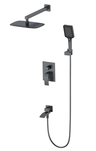 Душевая система Wonzon & Woghand встраиваемая, темный графит (WW-88939009A-BGM) Душевая система Wonzon & Woghand встраиваемая, темный графит (WW-88939009A-BGM)
