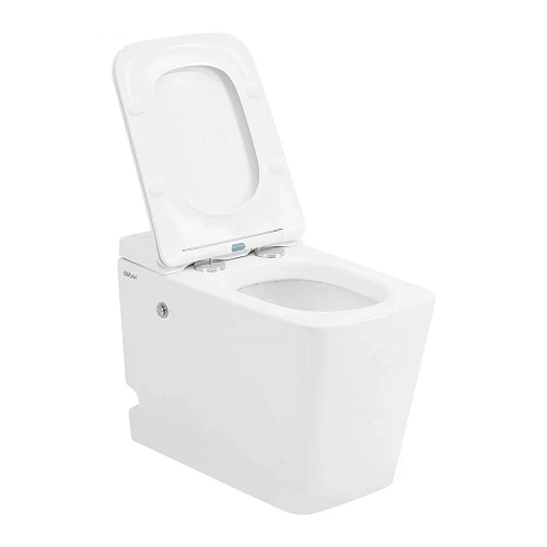 Унитаз приставной ABBER Rechteck AC1213P белый с импульсным смывом с крышкой микролифт Унитаз приставной ABBER Rechteck AC1213P белый с импульсным смывом с крышкой микролифт