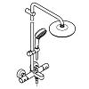 Душевая система GROHE Tempesta Cosmopolitan 210 (26223001) с термостатом, хром Душевая система GROHE Tempesta Cosmopolitan 210 (26223001) с термостатом, хром
