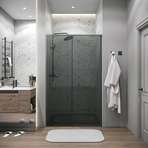 Душевая дверь GROSSMAN Galaxy 100.K33.01.100.42.10 (100x195) графит сатин, стекло тонированное Душевая дверь GROSSMAN Galaxy 100.K33.01.100.42.10 (100x195) графит сатин, стекло тонированное