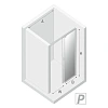 Душевая дверь NEW TRENDY PORTA R 100x200 EXK-1046 хром Душевая дверь NEW TRENDY PORTA R 100x200 EXK-1046 хром