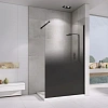 Душевая перегородка ABBER Immer Offen AG69121BD 120 см универсальная, профиль черный, стекло прозрачное/тонированное Душевая перегородка ABBER Immer Offen AG69121BD 120 см универсальная, профиль черный, стекло прозрачное/тонированное