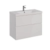 Тумба под раковину Lemark VEON 90 см подвесная/напольная, белый LM01V90T