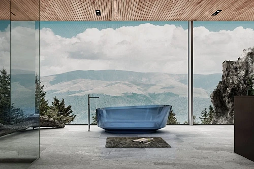 Ванна отдельностоящая ABBER AT9706Saphir 170x80 универсальная, синяя полиэфирная смола Ванна отдельностоящая ABBER AT9706Saphir 170x80 универсальная, синяя полиэфирная смола