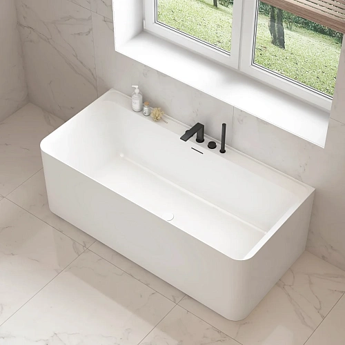 Акриловая ванна Vincea VBT-702-1700 1700x800x585, белая, щелевой перелив, слив белый Акриловая ванна Vincea VBT-702-1700 1700x800x585, белая, щелевой перелив, слив белый