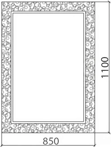 Зеркало Armadi Art ROSE 547 серебро 110x85см Зеркало Armadi Art ROSE 547 серебро 110x85см