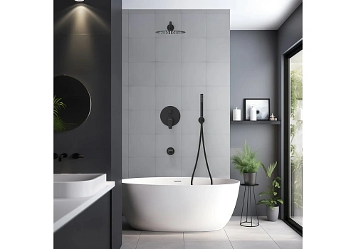 Душевая система Aquatek БЕТТА AQ1173MB Черный матовый Душевая система Aquatek БЕТТА AQ1173MB Черный матовый