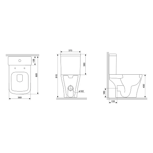 Унитаз напольный Damixa Titan DX78C8600SC безободковый с сиденьем микролифт Унитаз напольный Damixa Titan DX78C8600SC безободковый с сиденьем микролифт