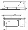 Картинка анонса товара «акриловая ванна geberit renova 657360000 160x80»