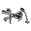 Картинка анонса товара «смеситель для ванны bravat flow f671105c-b с душевым гарнитуром»