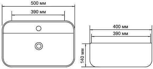 Раковина Aquanet Soul-2 накладная SOUL-2 Раковина Aquanet Soul-2 накладная SOUL-2