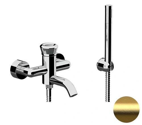 Смеситель для ванны Remer Element ET02BG, золото брашированное Смеситель для ванны Remer Element ET02BG, золото брашированное