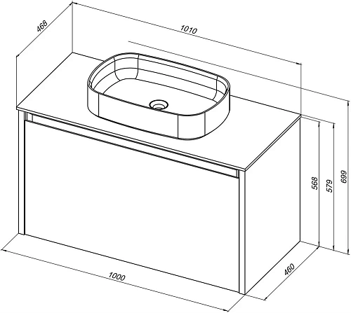 Тумба под раковину Allen Brau Fantasy 100 1.11004.PWM папирус матовый Тумба под раковину Allen Brau Fantasy 100 1.11004.PWM папирус матовый