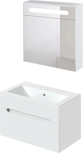 Комплект мебели DIWO Коломна 80, подвесная, белая, российская (гарнитур, мебель) 462695 Комплект мебели DIWO Коломна 80, подвесная, белая, российская (гарнитур, мебель) 462695