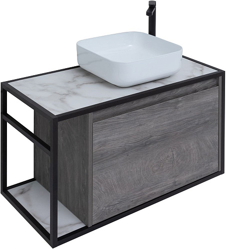 Тумба под раковину Aquanet Nova Lite Loft 90 R дуб рошелье 00261655 Тумба под раковину Aquanet Nova Lite Loft 90 R дуб рошелье 00261655