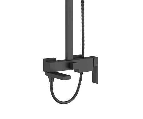 Душевая система Agger Great A2893344 с изливом, черный Душевая система Agger Great A2893344 с изливом, черный