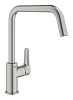 Картинка анонса товара «смеситель для кухни grohe eurosmart 2021, u-образный высокий излив, суперсталь (30567dc0)»