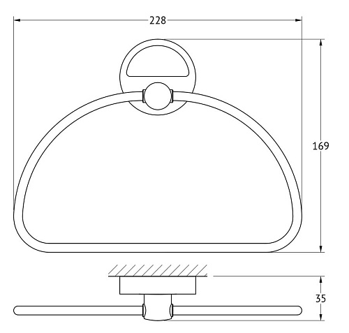 Полотенцедержатель FBS Luxia LUX 022 Полотенцедержатель FBS Luxia LUX 022