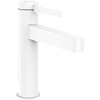 Картинка анонса товара «смеситель для раковины hansgrohe finoris 110, со сливным гарнитуром 76020700, матовый белый»