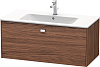 Картинка анонса товара «тумба под раковину duravit brioso br400301021 подвесная 102 см орех темный»