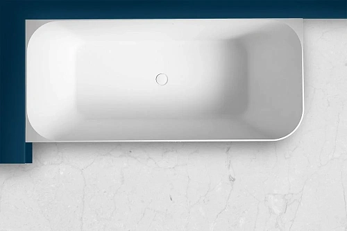 Ванна из искусственного камня ABBER AS9621-1.7 L 170x75 левосторонняя, белая матовая, искусственный камень Ванна из искусственного камня ABBER AS9621-1.7 L 170x75 левосторонняя, белая матовая, искусственный камень