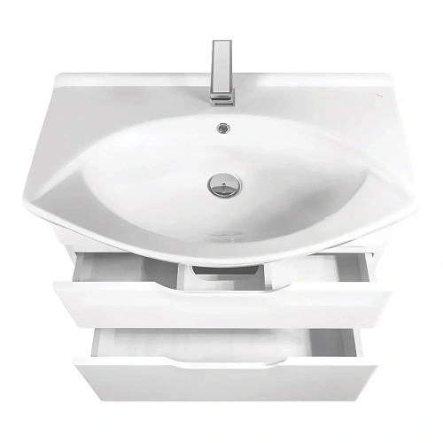 Тумба под раковину DREJA LAGUNA PLUS, 65 см, подвесная/напольная, 2 ящика, с опорами, белый глянец 9 99.0105 Тумба под раковину DREJA LAGUNA PLUS, 65 см, подвесная/напольная, 2 ящика, с опорами, белый глянец 9 99.0105