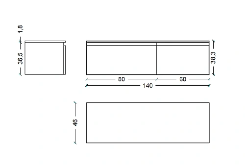 Тумба под раковину Armadi Art FLAT 140см LIGHT OAK VALLESSI UNO-S 897-140-L Тумба под раковину Armadi Art FLAT 140см LIGHT OAK VALLESSI UNO-S 897-140-L