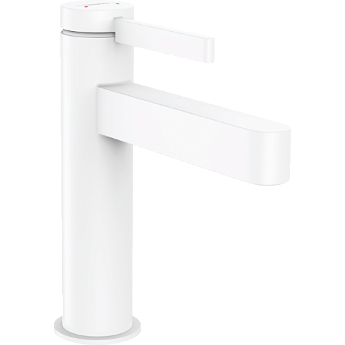 Смеситель для раковины Hansgrohe Finoris 110, со сливным клапаном Push-Open 76023700, матовый белый Смеситель для раковины Hansgrohe Finoris 110, со сливным клапаном Push-Open 76023700, матовый белый