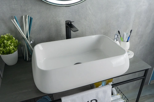 Раковина Gid N9239 51134 накладная белая 60x40x15 Раковина Gid N9239 51134 накладная белая 60x40x15