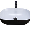Раковина GROSSMAN Color GR-4041BW (460x320x140) черная белая внутри Раковина GROSSMAN Color GR-4041BW (460x320x140) черная белая внутри