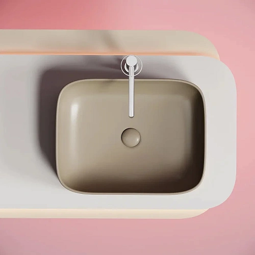 Раковина Ceramica Nova ELEMENT CN6052MC Капучино матовый накладная Раковина Ceramica Nova ELEMENT CN6052MC Капучино матовый накладная