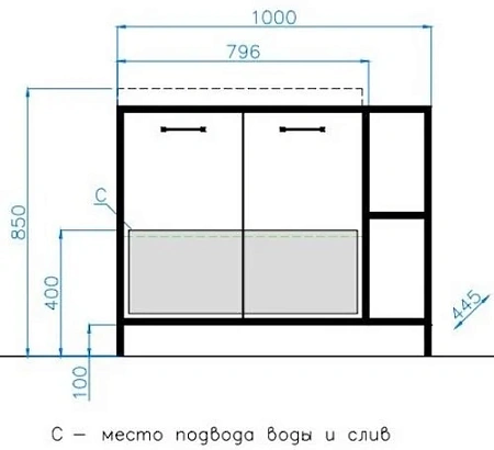 Тумба под раковину Style Line ЛОФТ 1.1 80/100 см Classic 80 БЕТОН ЛС-000010021 Тумба под раковину Style Line ЛОФТ 1.1 80/100 см Classic 80 БЕТОН ЛС-000010021