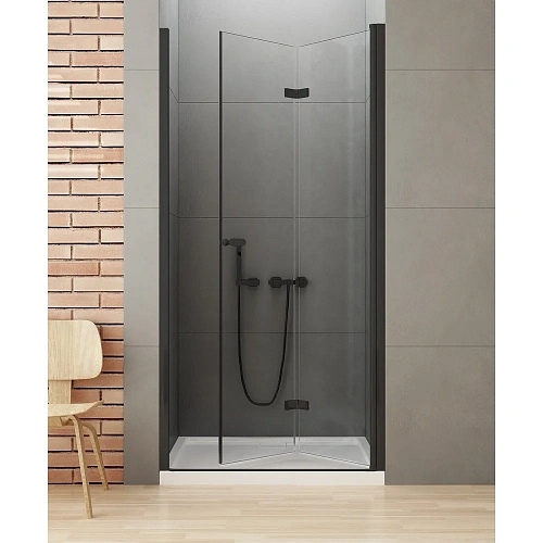Душевая дверь NEW TRENDY NEW SOLEO BLACK складные R 90x195 D-0224A (черный) Душевая дверь NEW TRENDY NEW SOLEO BLACK складные R 90x195 D-0224A (черный)