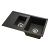Кухонная мойка Aquaton Делия 87 1A716232DE210 из литого мрамора, графит