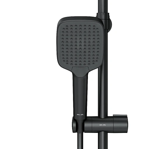 Душевая система AM.PM Func F078F522 с термостатом, черная Душевая система AM.PM Func F078F522 с термостатом, черная