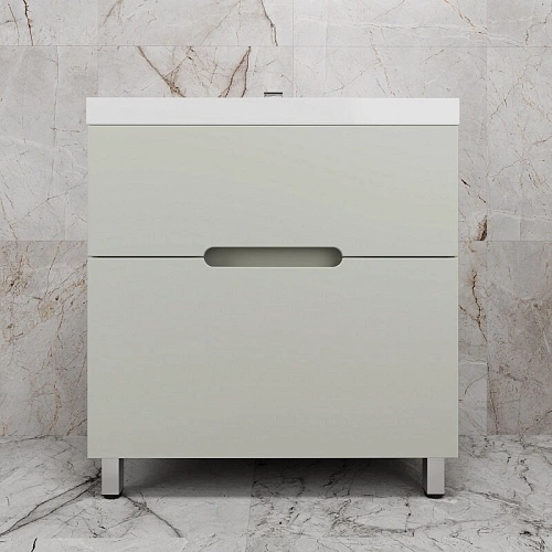 Тумба под раковину Style Line Матис 80 см ЛС-00002438 напольная, олива Тумба под раковину Style Line Матис 80 см ЛС-00002438 напольная, олива