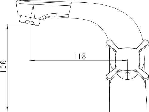 Смеситель для раковины Kaiser Cuatro 58011 Смеситель для раковины Kaiser Cuatro 58011