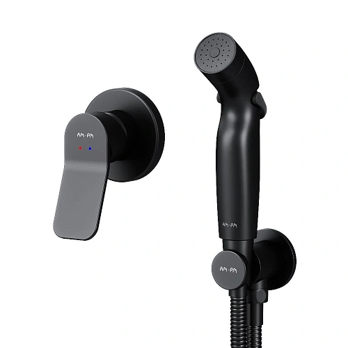 Гигиенический душ AM.PM X-Joy F40H85A22 встраиваемый, черный Гигиенический душ AM.PM X-Joy F40H85A22 встраиваемый, черный