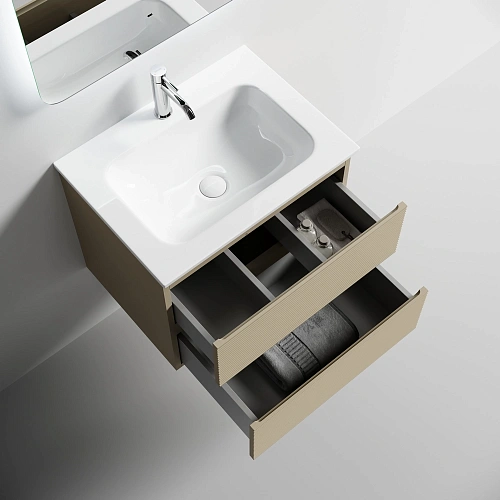 Тумба под раковину SANCOS Folk FL60CP 590х445х500 капучино, подвесная Тумба под раковину SANCOS Folk FL60CP 590х445х500 капучино, подвесная