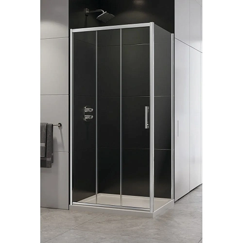 Душевой уголок NEW TRENDY ALTA III 100x90x195 D-0254A/D-0079B (хром) Душевой уголок NEW TRENDY ALTA III 100x90x195 D-0254A/D-0079B (хром)