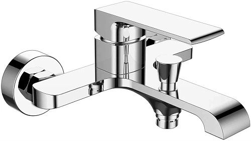 Смеситель для ванны STWORKI Вестерос VS-03cr , однорычажный, латунь, настенный, российский 550768 Смеситель для ванны STWORKI Вестерос VS-03cr , однорычажный, латунь, настенный, российский 550768