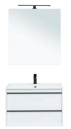 Комплект мебели Aquanet Lino 80 белый матовый 00271955 Комплект мебели Aquanet Lino 80 белый матовый 00271955